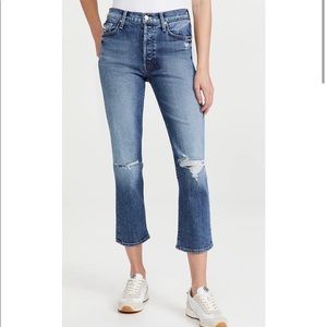 Mother The Tomcat Distressed Crop Jeans Brand New with Tags